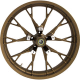 Coastal Moto Marlin Precision Cast 3D Wheel Marlin Front Dual Disc With ABS Bronze 21x3.5 - 3D-MAR213BZABST For Harley Touring 2008-2026