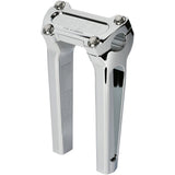 Thrashin Supply CO. Handlebar Risers Straight 8" Chrome - TSC-8000-3 For Harley Motorcycles 1973-2026