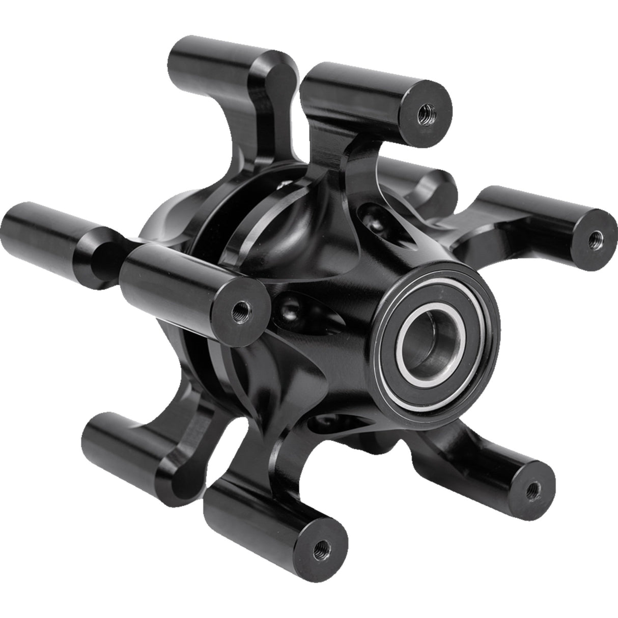 Arlen Ness Spider Wheel Hub Dual Disc Front Black - 71-660 For Harley Touring 2008-2026