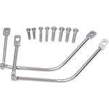 SADDLEMEN 3501-0345 3501-0345 S4 Universal Saddlebag Support Brackets Metric Saddlebag Support - Chrome