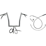 FAT Baggers INC. 1-1/4" EZ Install Pointed Top Handlebar 14" Chrome - 949914 For Harley Road Glide 2023-2026