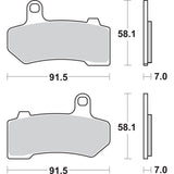 SBS 1721-1773 830H.HS Sintered Metal Harley/Buell Brake Pads Sintered Brake Pads - Harley-Davidson