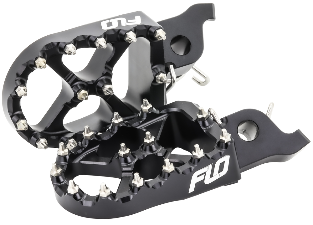 Flo Motorsports FLO Foot PEG Honda Black - FPEG-798BLK For Honda CRF50F / CRF70F / CRF110F 2004-2023 | Kawasaki 110 / 110R 2002-2026