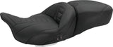 Mustang Motorcycle Mustang Electra Glide, Rd Glide, Rd King, Str Glide Heated 1PC Seat Deluxe-Black - 79007 For Harley Touring 2008-2021
