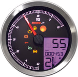 Koso North America 27-5797S BA051201 SPEEDO / TACH SIL BEZEL LCD COLOR CHANGE DISPLAY