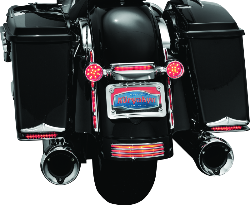 Kuryakyn 3154 L.e.d. Turn Signal Bar Filler Panel Red
