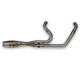 Sawicki Intmdtr M8 Softail Shorty Cann Brushed SS - 930-02621 For Harley Softail 2018-2025