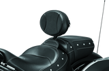 Kuryakyn Plug-N-Go Driver Backrest Black Pad, Chrome - 1628 For Indian 2014-2024