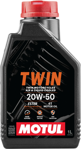 Motul Twin 100% SYN OIL 20W50 1QT - 108061 For Harley Motorcycles 1984-2006