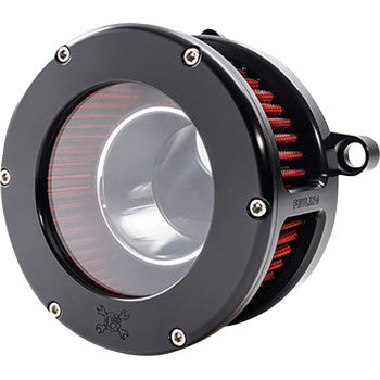 BA Air Cleaner Kit - Black/Clear with Red Filter - M8 1010-3322 5474