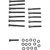 Drag Specialties Cam Cover Bolt Kit Knurled Black Chrome For Harley Sportster 2004-2021