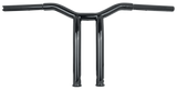 Burly Brand Dominator Raked Bar 12" 1.25" Gloss Black - B12-6052B For Harley Motorcycles 1980-2024 | Yamaha Watercraft 1998-2004