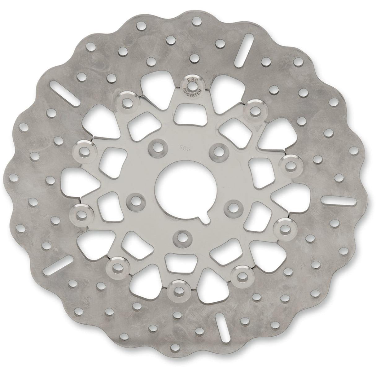 EBC 1710-3077 FSD026C FSD Series Stainless Steel Front Brake Rotor for Big Twins Brake Rotor - Polished Carrier