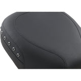 Mustang Wide Rear Seat Studded Black - 75579 For Harley Touring 1997-2025