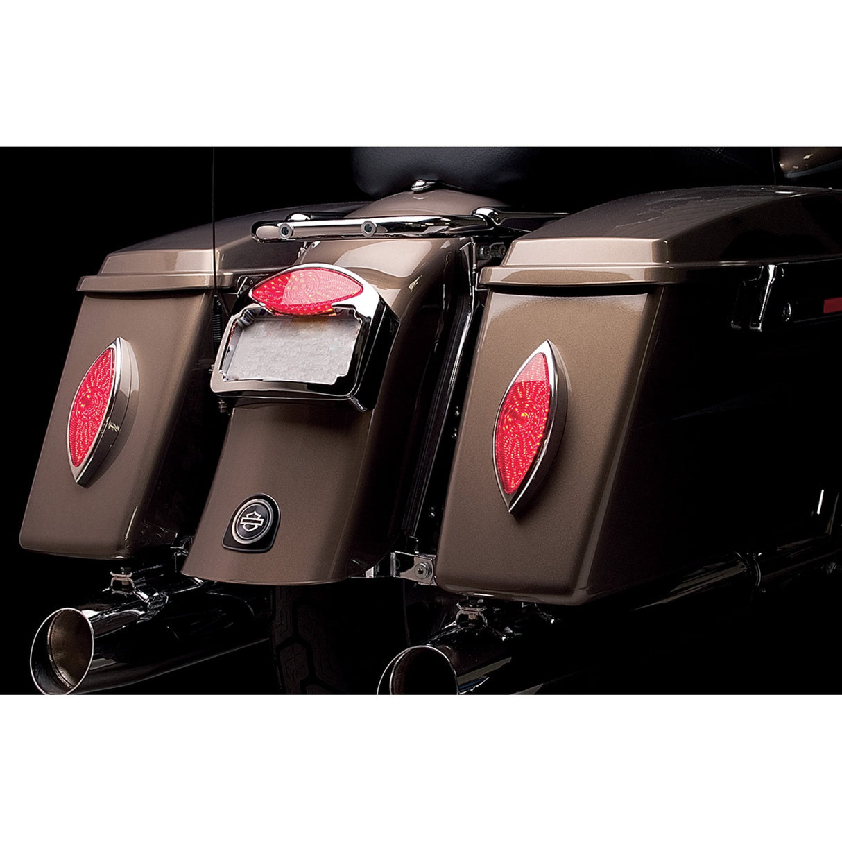 RUSS WERNIMONT DESIGNS 2010-0165 RWD-310 LED Cat-Eye Lights - Chrome Bezel