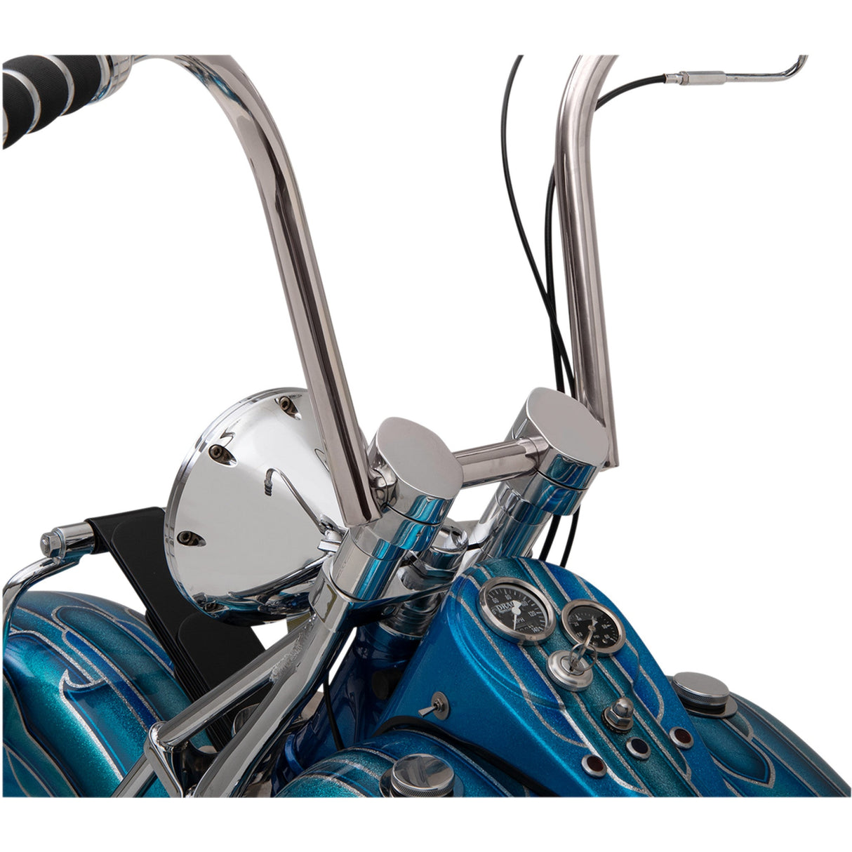 LA CHOPPERS 0602-0551 LA-7410-03 Springer Handlebar Riser Kit - Risers - Paughco Springer - Chrome