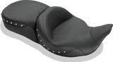 Mustang Motorcycle Mustang Electra Glide,rd Glide,rd King,str Glide Super Touring 1PC Seat W Studs Black - 79546 For Harley Touring 2008-2021