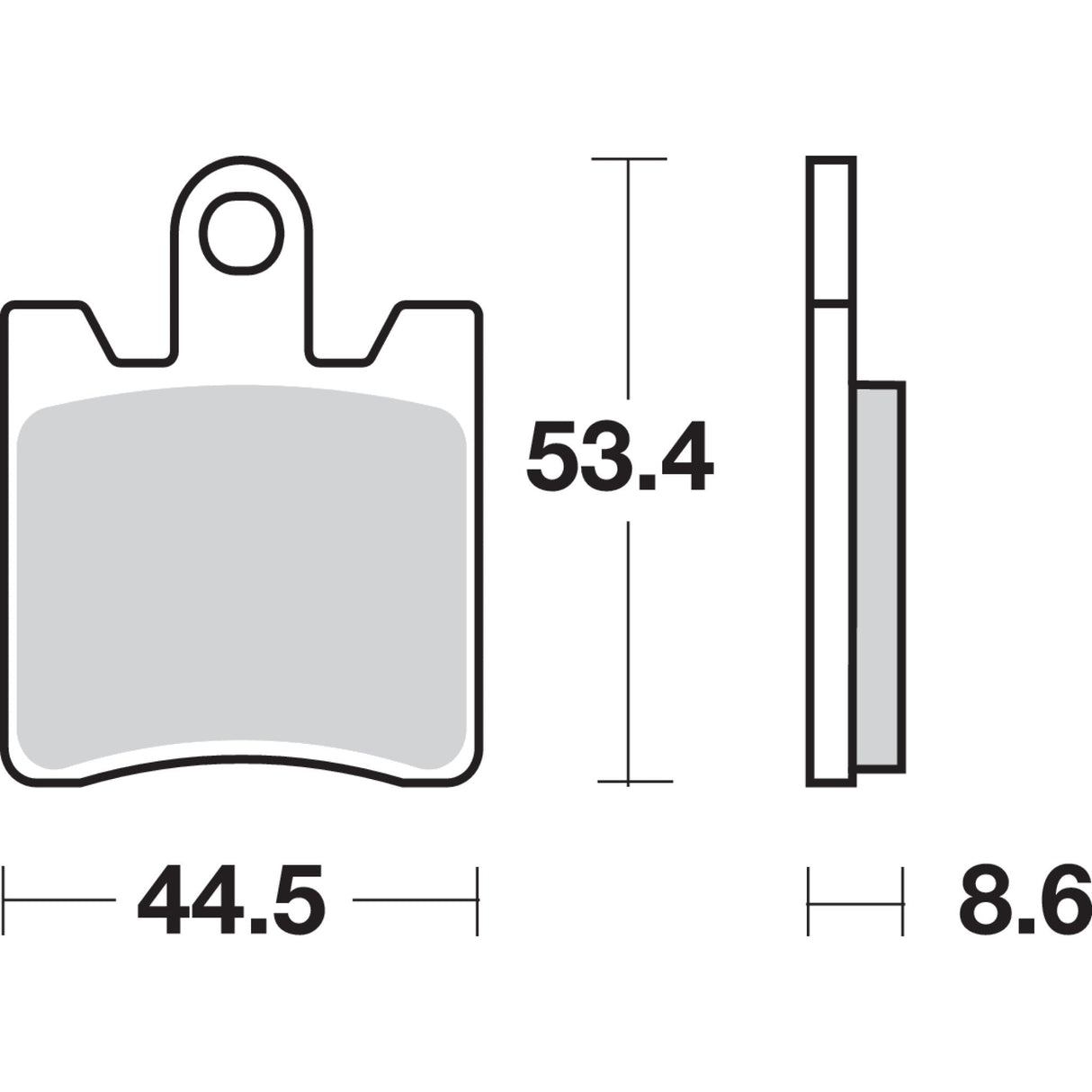 Sbs Brake Pad - 740HS Triumph Trophy 2013-2015