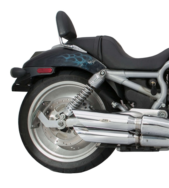 Tab Performance V-ROD Slash Cut Exhaust Pipes (baffled) Chrome For Harley -Rod / Screamin Eagle Rod 2007-2010