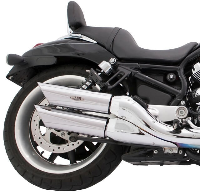 Tab Performance Night Rod, Street Rod, 10th Anniversary Slash Cut Exhaust Pipes For Harley Night Rod Special / Night Rod / Street Rod 2007-2017