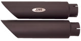 Tab Performance Night Rod Special Slash Cut Exhaust Pipes (Removable Baffle) Black For Harley Night Rod Special 2007-2017