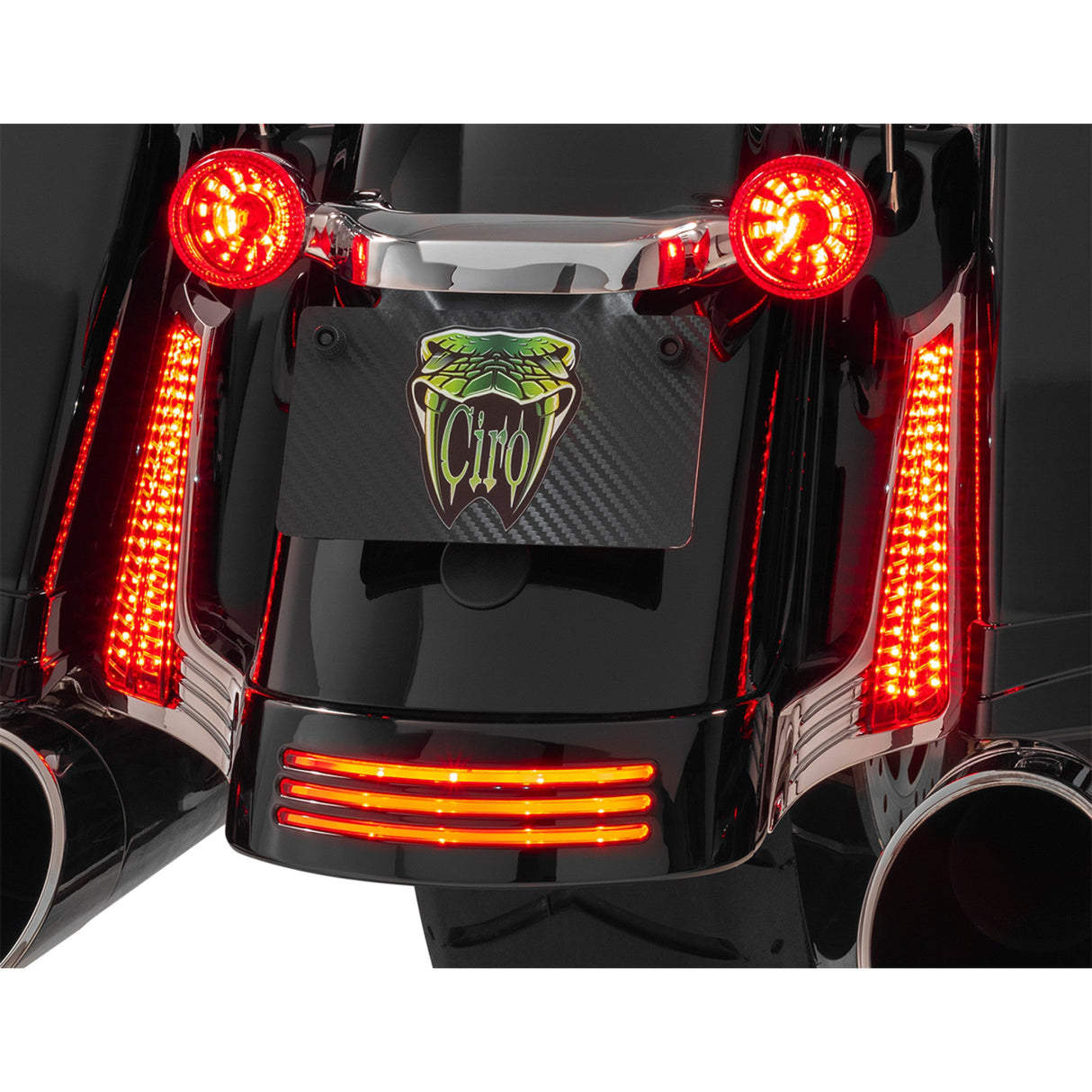 Ciro Filler Panel Lights - 40044 For Harley Touring 2014-2024