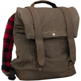 BURLY BRAND 3517-0414 B15-1020D Voyager Backpack Roll Top Backpack - Dark Oak