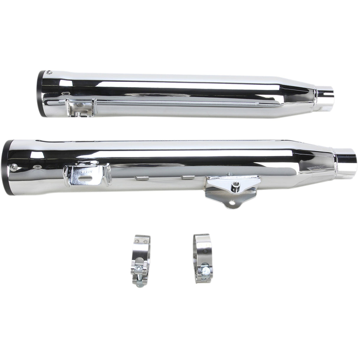 Cobra Slip-On Mufflers With Race-Pro Tips 3" Chrome - 6056 For Harley Dyna 2008-2017