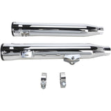 Cobra Slip-On Mufflers With Race-Pro Tips 3" Chrome - 6056 For Harley Dyna 2008-2017