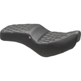 MUSTANG 0810-2395 84003 Squareback One-Piece Seat Squareback Seat - Black - Double Diamond - Rebel 300/500 '17-'23