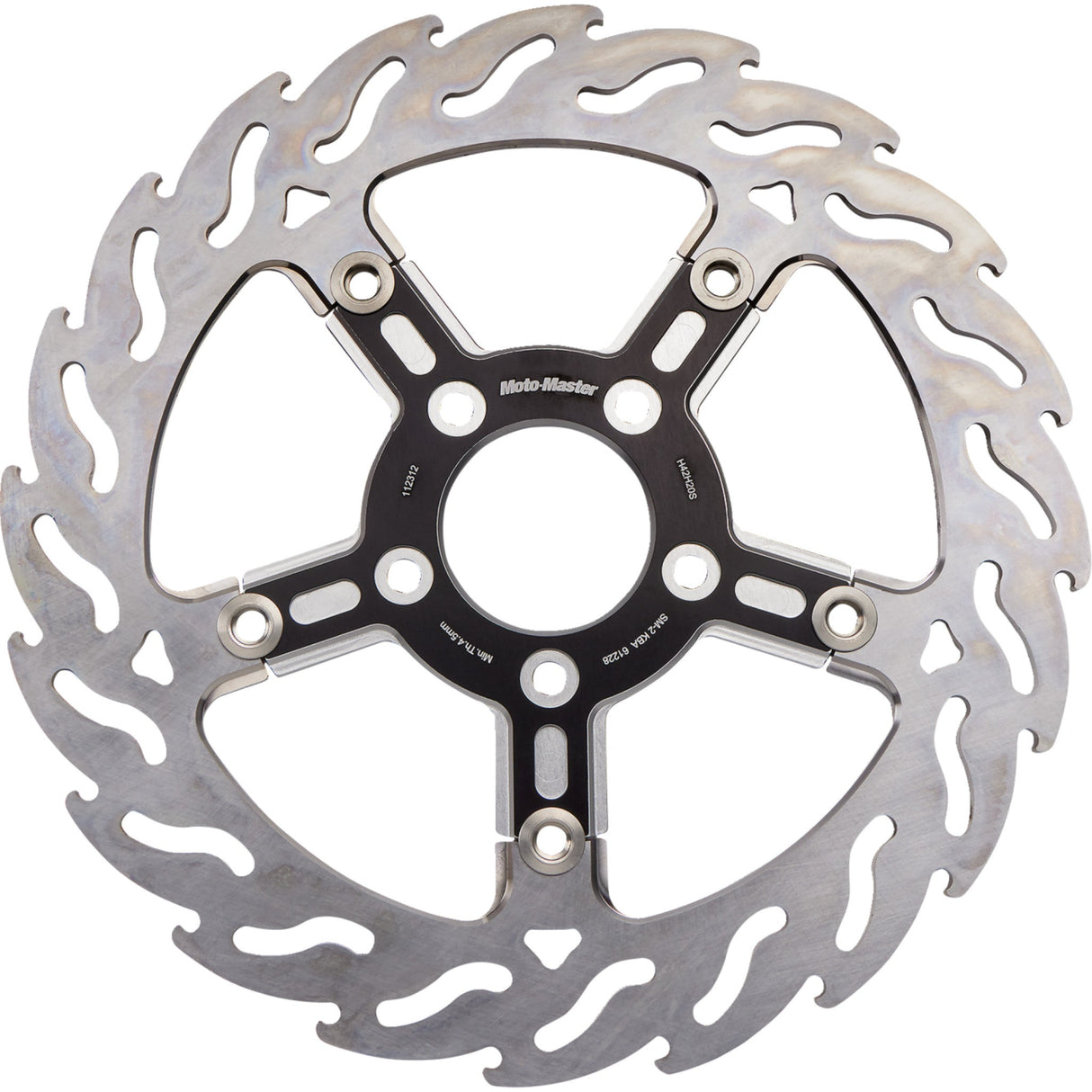 MOTO-MASTER 1711-2216 112312-PU Brake Rotors Brake Rotor - Front Left - Flame