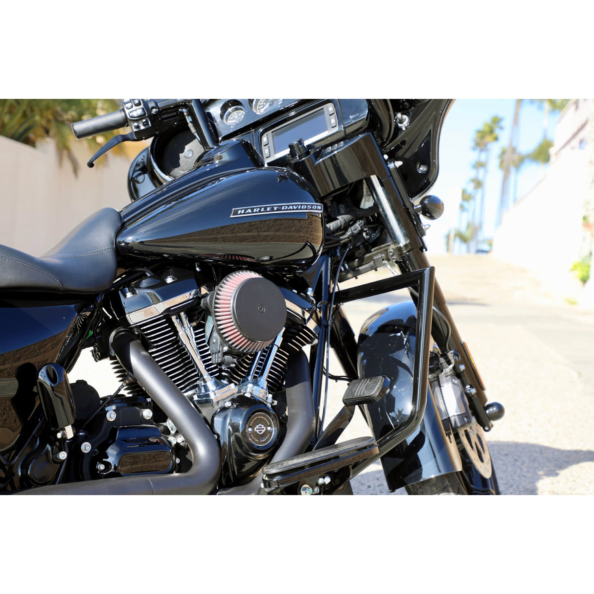 LA Choppers Twin Peaks Engine Guard Chrome - LA-7100-00 For Harley Touring 2009-2022