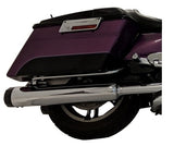 Tab Performance 4.5" B.A.M Stick Slip-On Mufflers | Chrome - Black Slash Tips, No Baffles 121-1293-B-NB