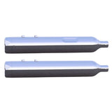 Tab Performance 4.5" B.A.M Stick Slip-On Mufflers | Chrome - Chrome Straight Tips, No Baffles 121-1293-C2-NB