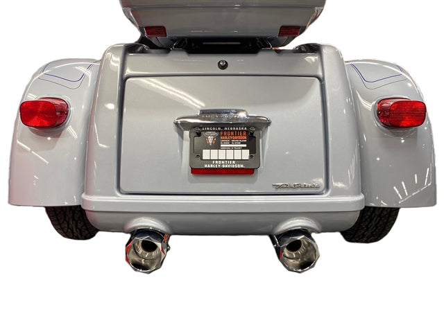 Tab Performance 4.5" B.A.M Stick Slip-On Mufflers | Chrome - Black Slash Tips, No Baffles 121-1293-B-NB