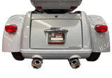 Tab Performance 4.5" B.A.M Stick Slip-On Mufflers | Chrome - No Tips, No Baffles 121-1293-N-NB