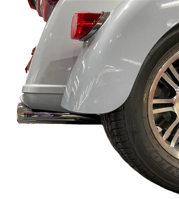 Tab Performance 4.5" B.A.M Stick Slip-On Mufflers | Chrome - Black Slash Tips, No Baffles 121-1293-B-NB