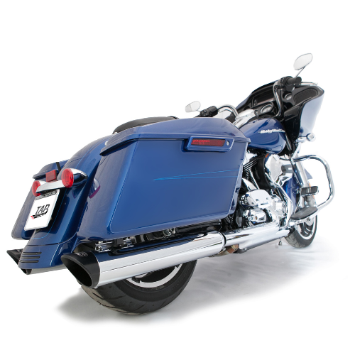 Tab Performance 4" B.A.M. Stick Slip-On Mufflers | Chrome 121-1294
