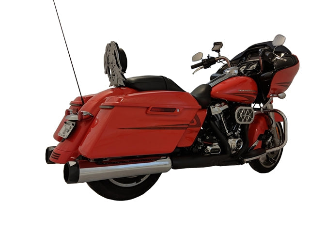 Tab Performance 4.5" B.A.M Stick Slip-On Mufflers | Chrome - Chrome Slash Tips, No Baffles 121-1297-C-NB