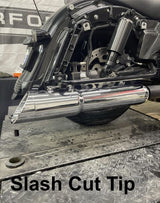 Tab Performance 121-1299-Z 50 Cal Slip-On for Touring Chrome -17 Up (Not Trikes) Zombie Baffles (Loud) Using Stock Cut or Other Tip