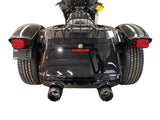 Tab Performance 4.5" B.A.M Stick Slip-On Mufflers | Black - Chrome Straight Tips, No Baffles 121-2293-C2-NB