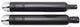 Tab Performance 4" B.A.M. Stick Slip-On Mufflers | Black - Chrome Slash Tips, Zombie Baffles 121-2295-C-Z