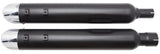 Tab Performance 4" B.A.M. Stick Slip-On Mufflers | Black - Black Slash Tips, No Baffles 121-2295-B-NB