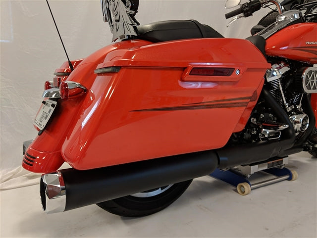 Tab Performance 4.5" B.A.M. Stick Slip-On Mufflers | Black - Chrome Slash Tips, No Baffles 121-2297-C-NB