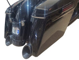 Tab Performance 50 Cal (5") Slip-On Mufflers | Black - 2017-Up, Black Slash Tips, No Baffles 121-2299-2017-UP-B-NB