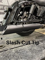 Tab Performance 50 Cal (5") Slip-On Mufflers Black Using Stock Or Other Tip, Non-Baffled ( - 121-2299-2017-UP-N-NB For Harley Touring 1995-2026