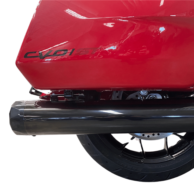 Tab Performance 4.5" B.A.M Stick Slip-On Mufflers | Midnight Chrome - Midnight Chrome Straight Cut, 2.5" Louvered Baffles 121-4297-M2-2.5