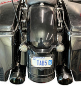 Tab Performance 50 Cal (5") Slip-On Mufflers Midnight Chrome For Harley Touring 2017-2026