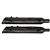 Tab Performance 4.5" B.A.M Stick Slip-On Mufflers | Torched Chrome - Torched Chrome Straight Tips, 2.5" Louvered Baffles 121-5297-T2-2.5