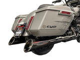 Tab Performance 50 Cal (5") Slip-On Mufflers Torched Chrome Torched Chrome Slash Cut Tip, Non - 121-5299-2017-UP-T-NB For Harley Touring 2016-2026
